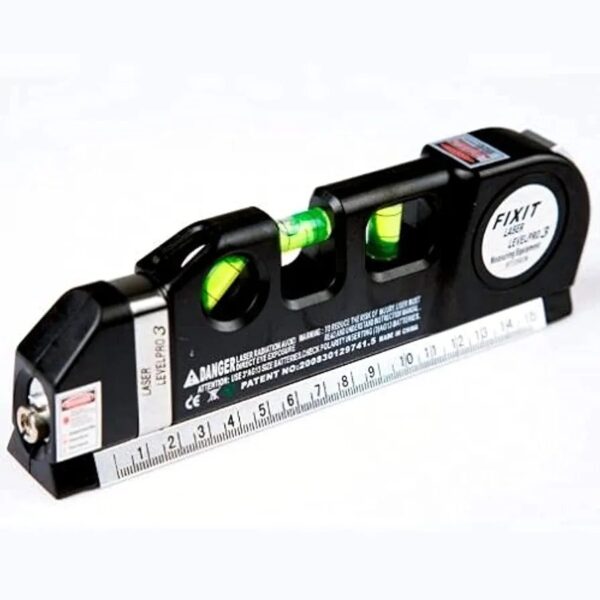 ميزان مياه و ليزر مع شريط ٣ متر laser-level