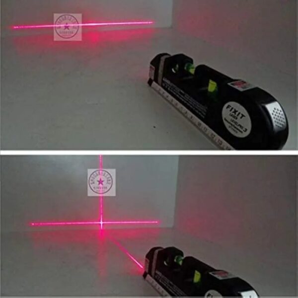 ميزان مياه و ليزر مع شريط ٣ متر laser-level
