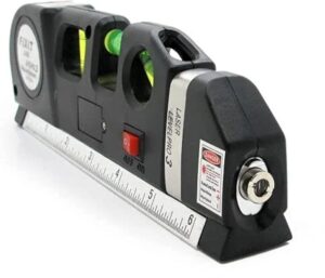 ميزان مياه و ليزر مع شريط ٣ متر laser-level