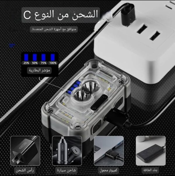 كشاف راس ابيض وورم xl638