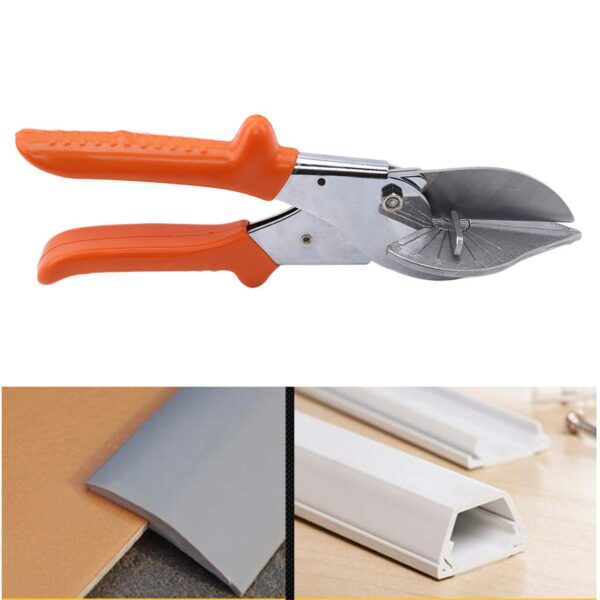 مقص زوايا متعدد الدرجات لقص أغطية الليد بروفايل (Diffusers) والكرانيش البلاستيكية.